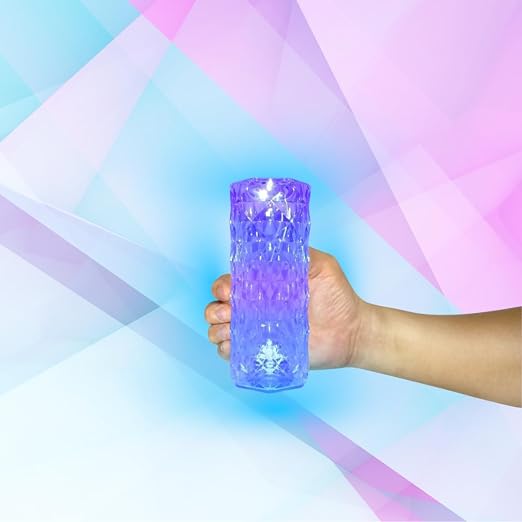 🌹Crystal Rose Table Lamp – Touch Control, 3 Colors, USB-C Rechargeable (2000mAh), Dimmable LED Nightstand Light