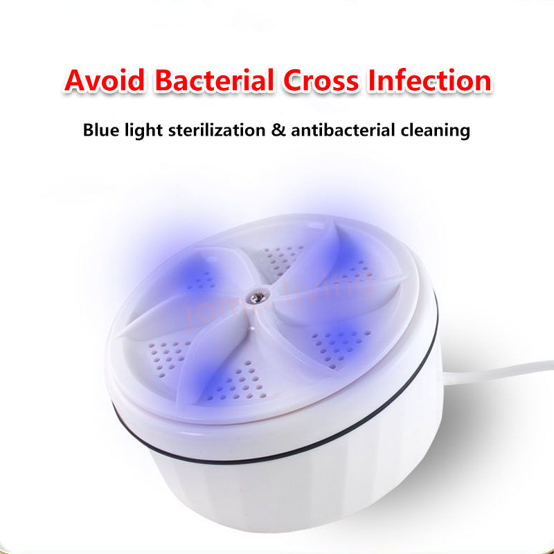 🌀 Portable Ultrasonic Mini Washer – USB Powered, Low Noise, Compact Cleaner for Underwear & Socks