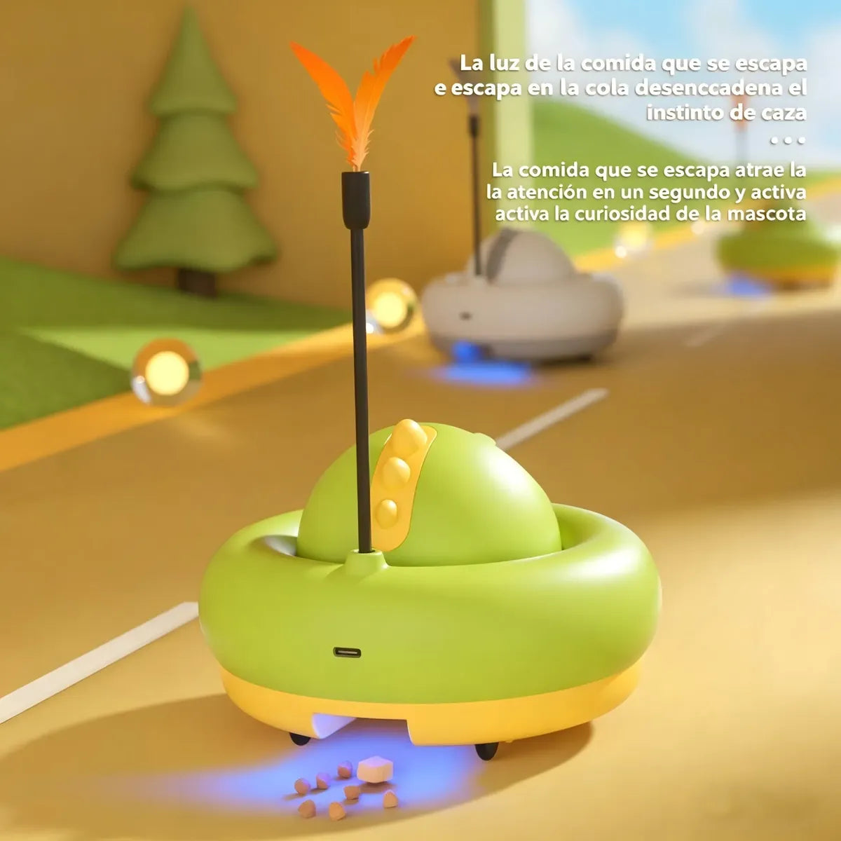 Automatic Laser Cat Toy& Feeder:2-in-1 SmartCompanion for Happy,Healthy Cats