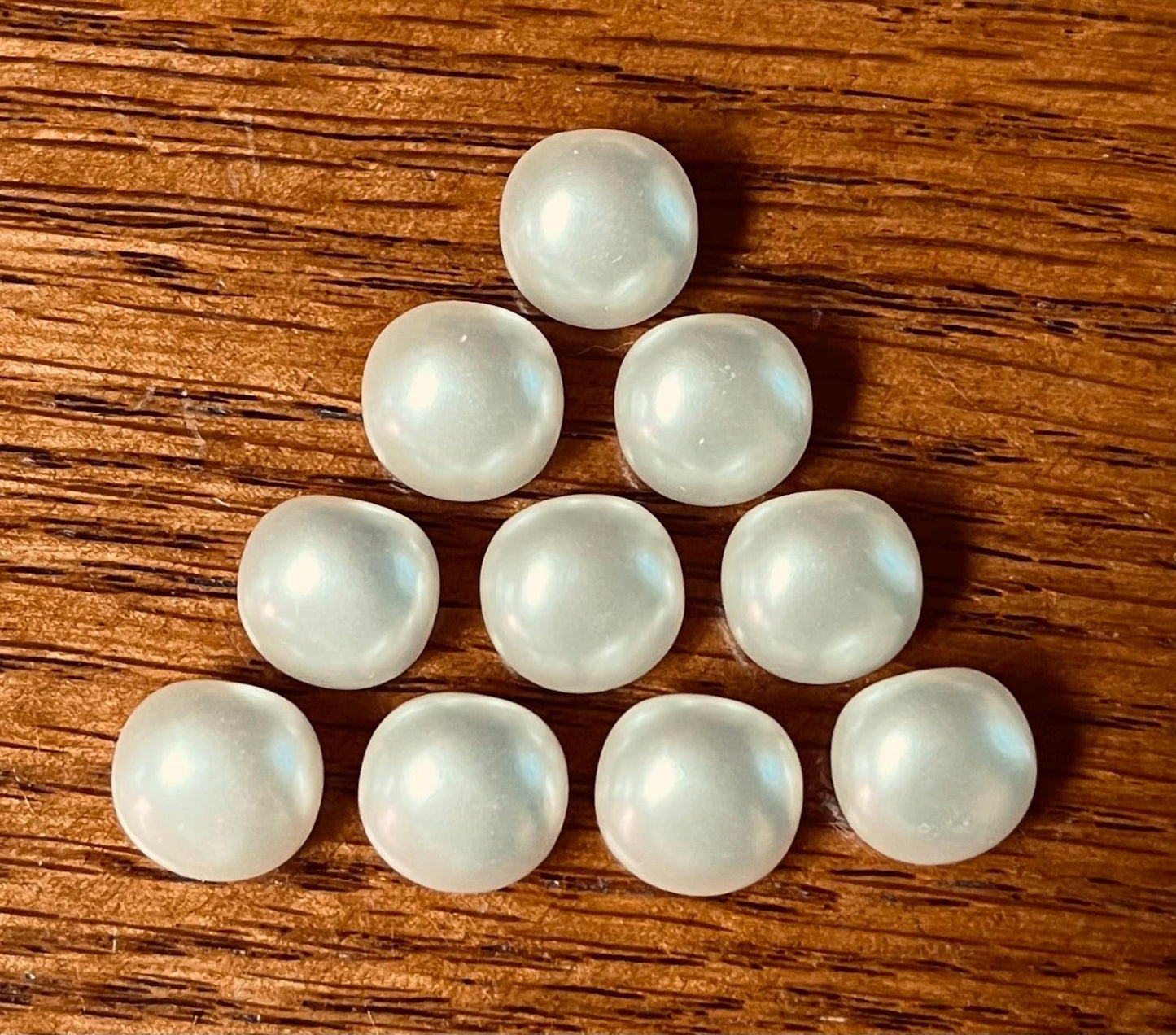 Creamy White Pearl Shank Buttons, 11.5mm